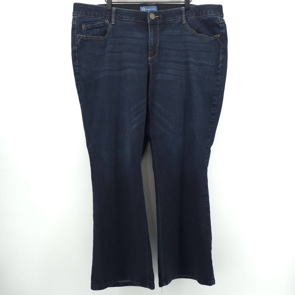 Democracy Ab'solution Women Jeans 22W Dark Blue WBB1221EA Bootcut Stretch